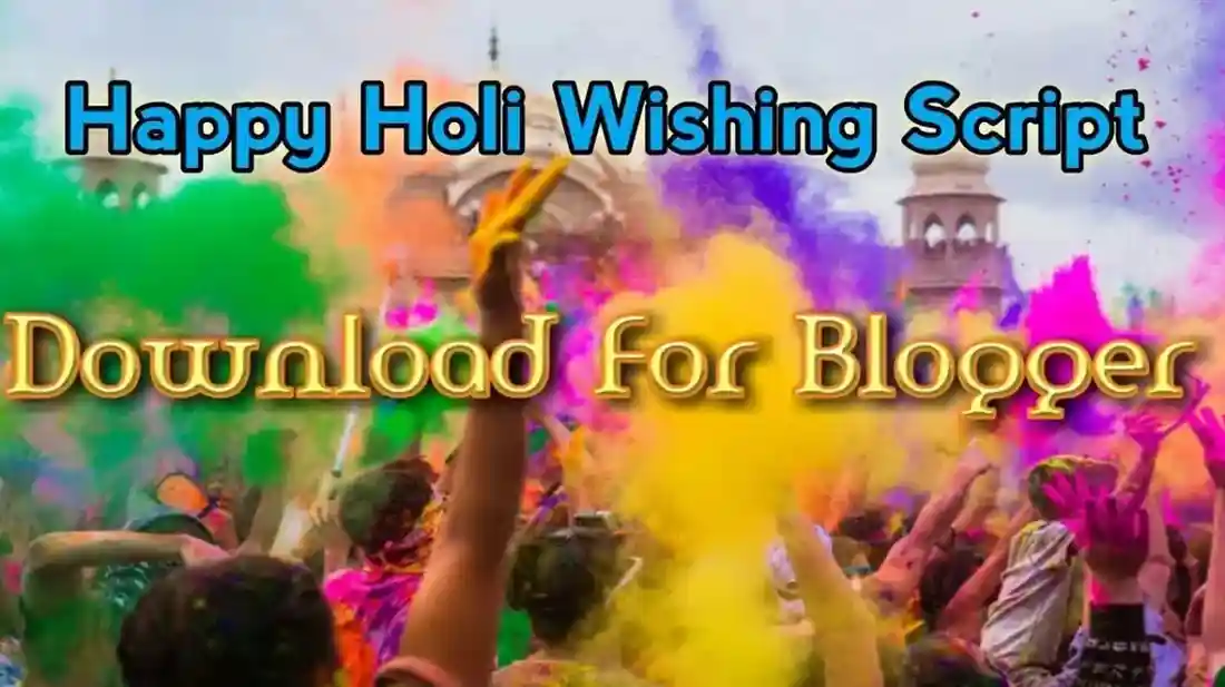 Happy Holi Wishing Script Free Download 2026